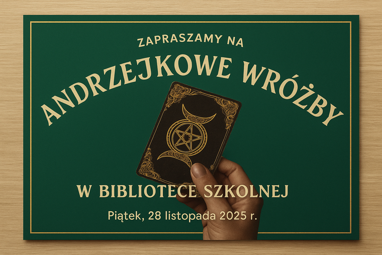 Andrzejkowe wróżby w bibliotece.
