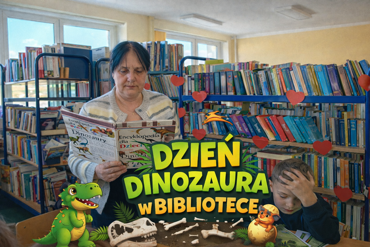 Dinozaury opanowały naszą bibliotekę!