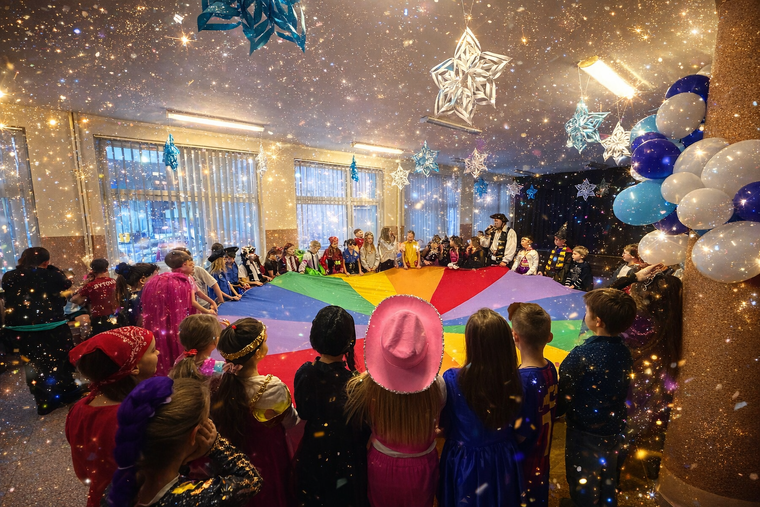 Zabawa karnawałowa klas 1-3 – mnóstwo uśmiechów i kolorów!