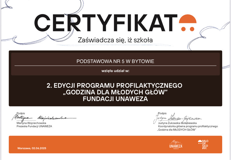 „GODZINA DLA MŁODYCH GŁÓW”