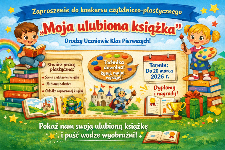Konkurs czytelniczo-plastyczny „Moja ulubiona książka”.