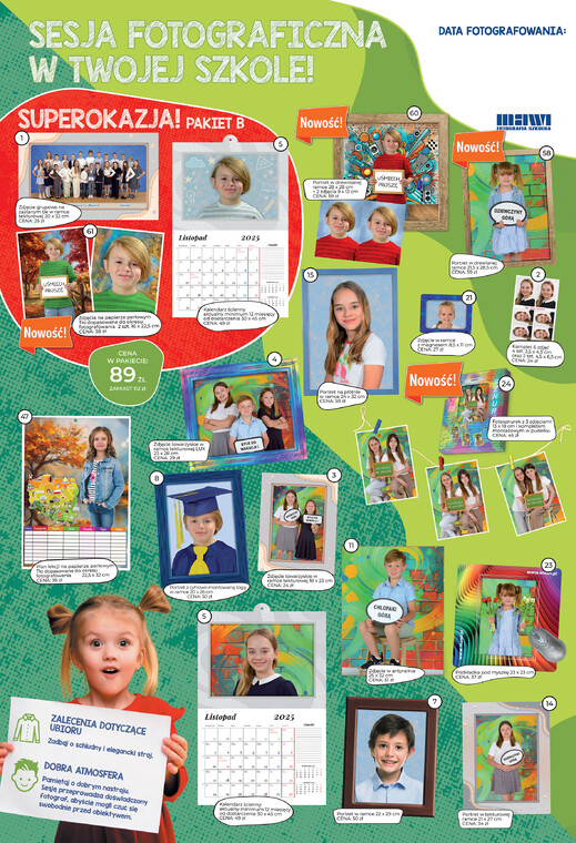 Sesja zdjęciowa w naszej szkole.